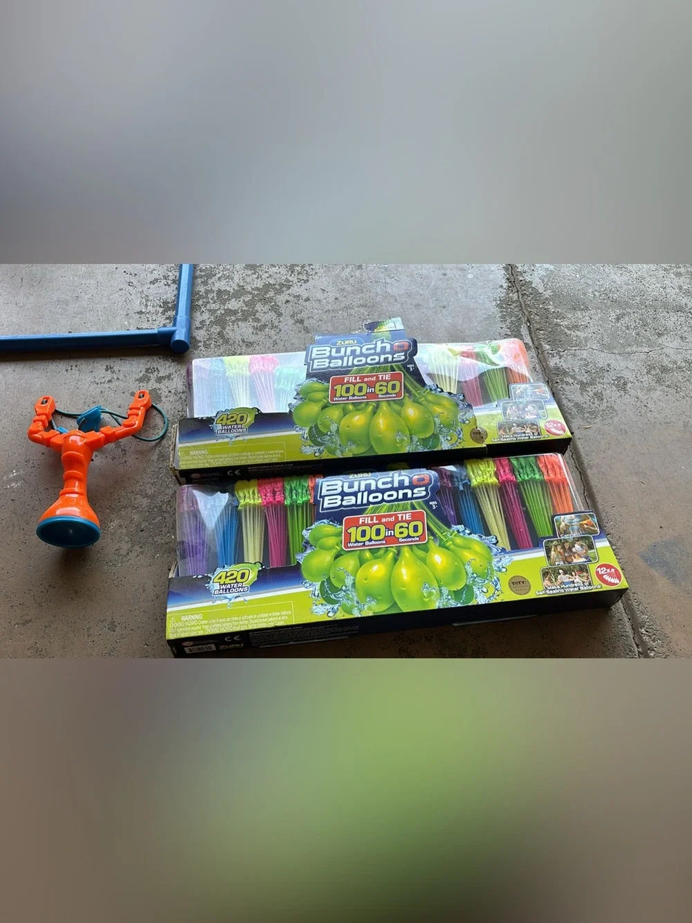Multicolor Water Balloons - 420 Pack and another pack 350 and a sling shot…